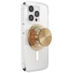 Grip and stand for phone Popsockets Round Radial Gold Aluminum MagSafe gold 807259 - imagine 4