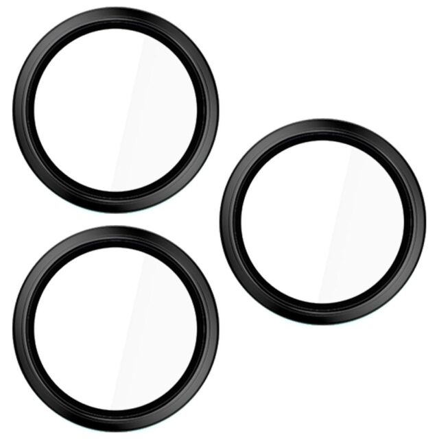 3MK HARDY Lens Protection Pro for Apple iPhone 17 Pro /17 Pro Max Black - imagine 2