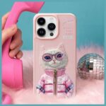 Nimmy case iPhone 15 Pro Max 6.7" pink Cool&Cute 2.0 Cat - imagine 8