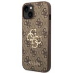 Guess GUHCP14S4GMGBR iPhone 14 / 15 / 13 6.1" brown hardcase 4G Big Metal Logo - imagine 2