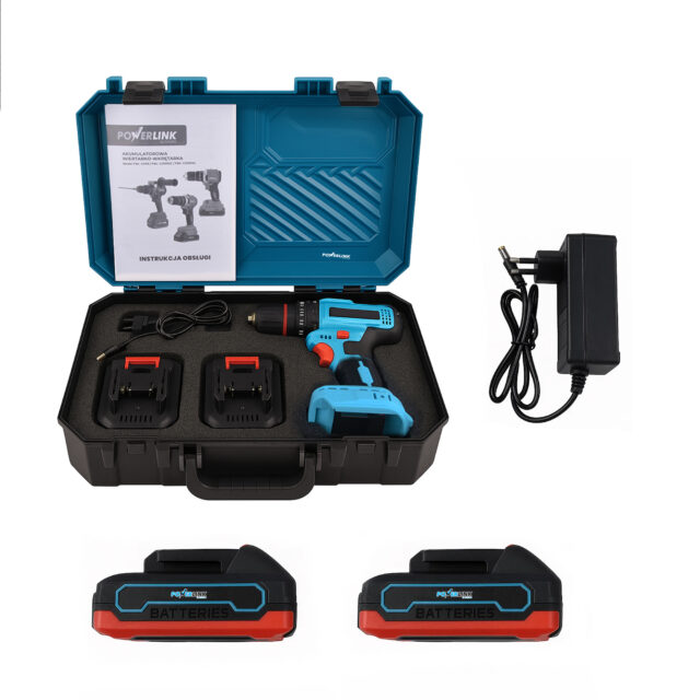 EXTRALINK POWERLINK AKUMULATOROWA WKRĘTARKA PWL-CD1003C 13MM 20V 2X1,5AH - imagine 8