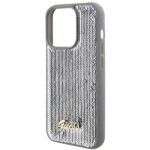 Guess GUHCP15LPSFDGSS iPhone 15 Pro 6.1" silver hardcase Sequin Script Metal - imagine 6