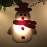 Lampki choinkowe - bałwanki10 szt. / 165 cm - imagine 3