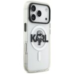 Karl Lagerfeld IML Karl Sketch Logo MagSafe Case for iPhone 17 Pro Clear - imagine 4