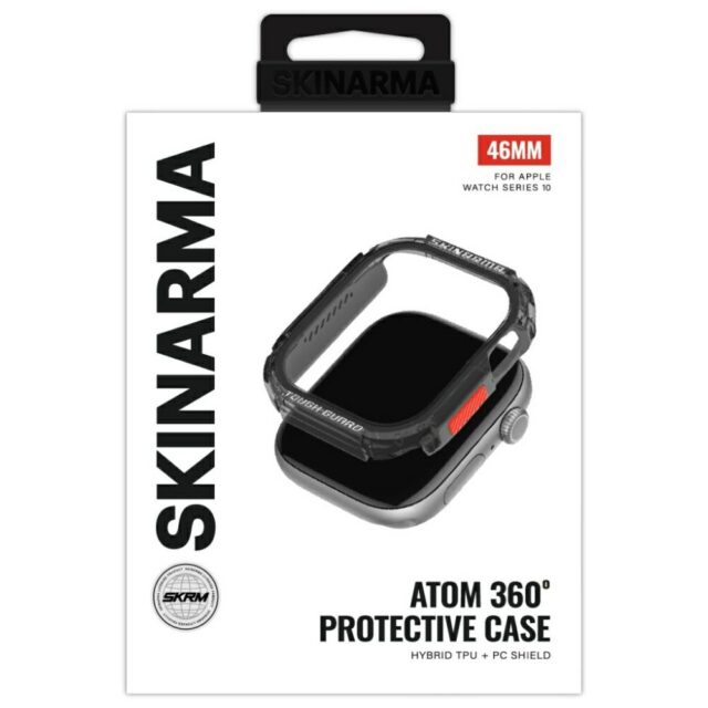 Case Skinarma Atom for Apple Watch 46mm   smoke - imagine 3