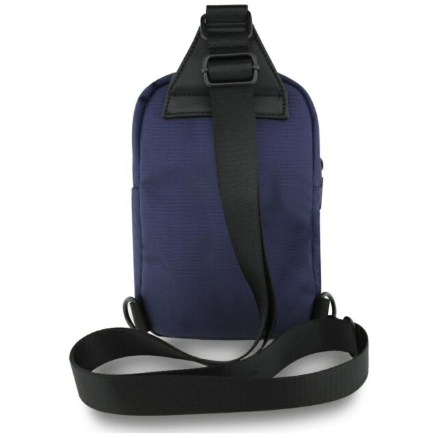 Phone Bag BMW Nylon Pocket & Metal Logo Crossbody navy - imagine 3