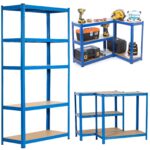 Extralink Metal Warehouse Shelf, 150x70x30 Blue