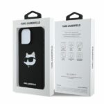 Karl Lagerfeld KLHMP16XSCHPPLK iPhone 16 Pro Max 6.9" black hardcase Silicone Choupette Head P - imagine 5