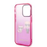 Karl Lagerfeld KLHCP14XTGKCP iPhone 14 Pro Max 6,7" hardcase pink Gradient Ikonik Karl & Choupette - imagine 7