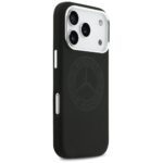 Case Mercedes Silicone Vintage Logo MagSafe for iPhone 17 Pro black - imagine 4