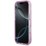 Case Guess IML Glitter Flowers Triangle MagSafe for iPhone 17 Pro purple - imagine 5