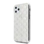 Guess GUHCN58TPESI iPhone 11 Pro silver hard case 4G Peony Glitter - imagine 2
