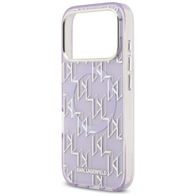 Karl Lagerfeld IML KL Monogram MagSafe Case for iPhone 17 Pro Max Purple - imagine 6
