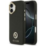 Case Guess Grained Strass Logo MagSafe for iPhone 17 black