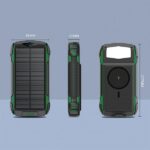 4smarts Powerbank Solarny TitanPackRugged UltiMag 20000mAh zielony/green 540244 - imagine 3