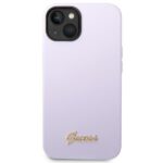 Guess GUHCP14MSLSMU iPhone 14 Plus / 15 Plus 6.7" purple hard case Silicone Vintage Gold Lo - imagine 3