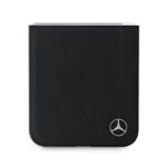 Mercedes MEHMZF623RBGVK Z Flip6 F741 czarny/black Leather Wood Imitation MagSafe - imagine 5