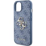 Guess GUHCP15S4GMGBL iPhone 15 / 14 / 13 6.1"blue hardcase 4G Big Metal Logo - imagine 6