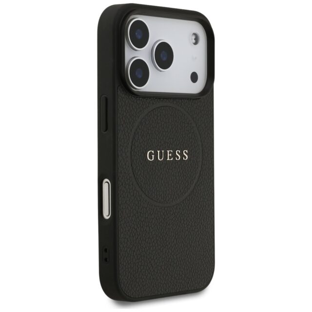 Guess Grained Ring MagSafe case for iPhone 17 Pro black - imagine 4
