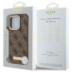 Guess GUHMP16LU4GPRW iPhone 16 Pro 6.3" brown hardcase 4G Logo Plate MagSafe - imagine 8