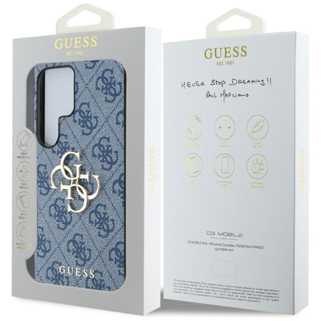 Case Guess Big 4G Logo Classic Logo to Samsung Galaxy S25 Ultra blue - imagine 8