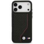 Case BMW M Carbon Line & Logo MagSafe for iPhone 17 Pro Max red - imagine 3