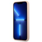 Guess GUHCP13LPSATPP iPhone 13 Pro / 13 6,1" pink hardcase SaffianoTriangle Logo Cardslot - imagine 5