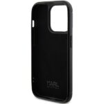 Karl Lagerfeld KLHCP15XHDSPLK iPhone 15 Pro Max 6.7" black hardcase Rhinestone Logo Metal Plat - imagine 7