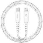 ENERGEA Nyloflex USB-C - Lightning Cable C94 MFI 1.5m white