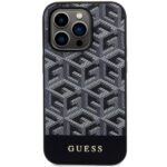 Guess GUHMP14XHGCFSEK iPhone 14 Pro Max 6.7" black hardcase GCube Stripes MagSafe - imagine 3