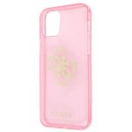 Guess GUHCP12LPCUGL4GPI iPhone 12 Pro Max 6,7" pink hard case Glitter 4G Big Logo - imagine 6
