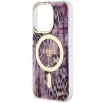 Guess GUHMP14LHLEOPWP iPhone 14 Pro 6.1" pink hardcase Leopard MagSafe - imagine 6