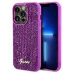 Guess GUHCP14XPMSDGSF iPhone 14 Pro Max 6.7" fuschia hardcase Disco Metal Script