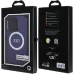 Audi IML Big Logo MagSafe Case iPhone 15 Pro 6.1" navy blue hardcase AU-IMLMIP15P-Q5/D2-BE - imagine 7