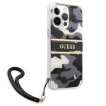 Guess GUHCP13XKCABBK iPhone 13 Pro Max 6,7" black hardcase Camo Strap Collection - imagine 4