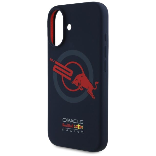 Case Red Bull HC Silicone ORBR20 Logo    Red Lining to iPhone 16 MagSafe navy blue - imagine 6