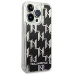 Karl Lagerfeld KLHCP14LLMNMK iPhone 14 Pro 6,1" hardcase black Liquid Glitter Monogram - imagine 4