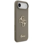 Guess Silicone Big 4G Script Case for iPhone 17 Air Brown - imagine 4