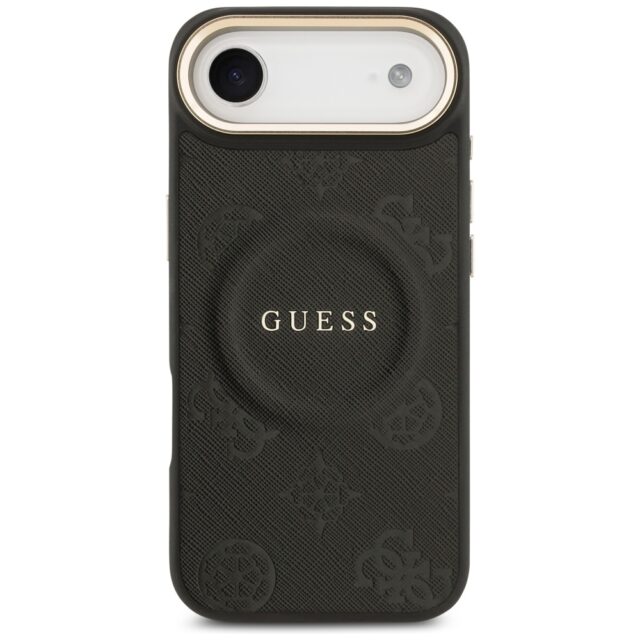 Case Guess Peony Hot Stamp MagSafe for iPhone Air black - imagine 3