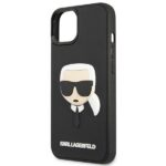 Karl Lagerfeld KLHCP14SKH3DBK iPhone 14/ 15 / 13 6,1" black hardcase 3D Rubber Karl`s Head - imagine 6