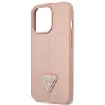Guess GUHCP13LPSATLP iPhone 13 Pro / 13 6,1" pink hardcase SaffianoTriangle Logo - imagine 6