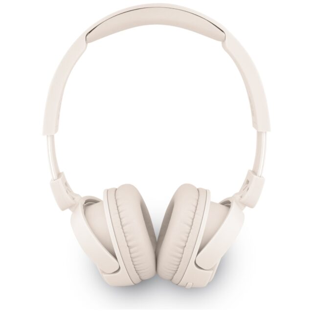 Headphones Guess Bluetooth 5.3 Metal Logo Script beige - imagine 2