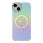 Guess GUHMP15MHITSQ iPhone 15 Plus/ 14 Plus 6.7" turquoise hardcase IML Iridescent MagSafe - imagine 3