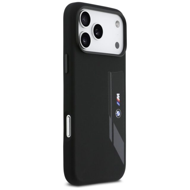 BMW M Silicon Vertical Logo MagSafe Case for iPhone 17 Pro Max Black - imagine 4