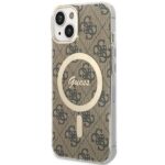 Guess GUHMP14MH4STW iPhone 14 Plus/ 15 Plus 6.7" brown hardcase 4G MagSafe