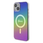 Guess GUHMP15SHITSK iPhone 15 / 14 / 13 6.1" rainbow hardcase IML Iridescent MagSafe - imagine 2