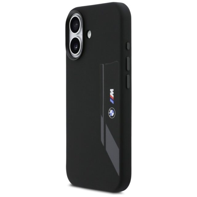 BMW M Silicon Vertical Logo MagSafe Case for iPhone 17 Black - imagine 2