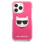 Karl Lagerfeld KLHCP13LTPECPI iPhone 13 Pro / 13 6,1" hardcase fuschia Choupette Head - imagine 3