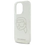 Karl Lagerfeld KLHCP16LHKHDCELT iPhone 16 Pro 6.3" transparent hardcase IML Rhinestones Karl Head - imagine 6