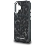 Case Karl Lagerfeld IML Leopard Pattern  MagSafe for iPhone 16 black - imagine 6
